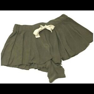 Free People green lounge shorts, like new!